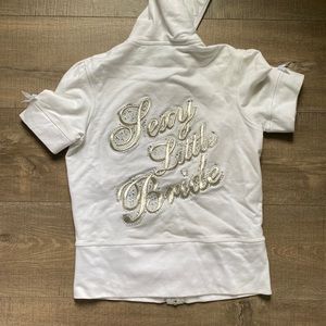 Victoria’s Secret sexy little bride short sleeve zip up